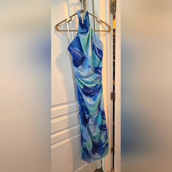 Lulu's Mock Neck Halter Dress - Picture 3 of 7